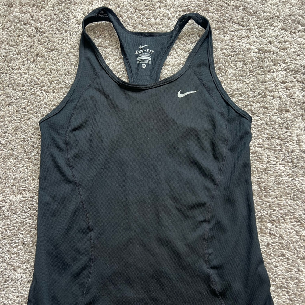 Nike Black Dri-FIT Racerback Tank Top